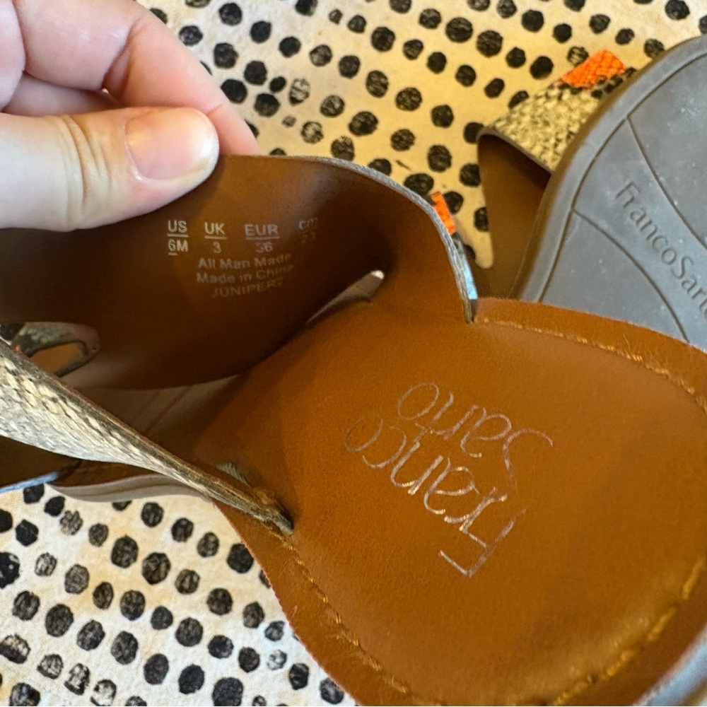 Franco Sarto | Snake Skin Sandals - Picture 5 of 6